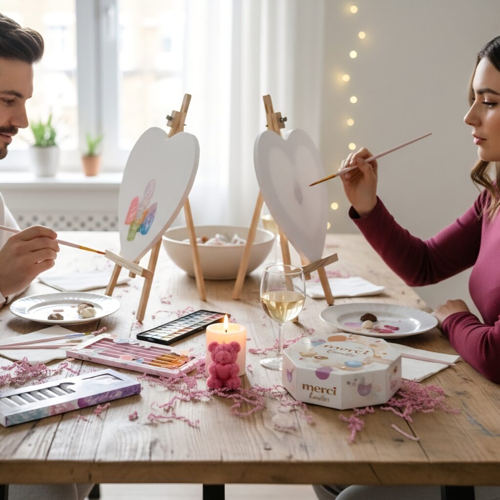Idealna randka - wspólne malowanie na płótnie