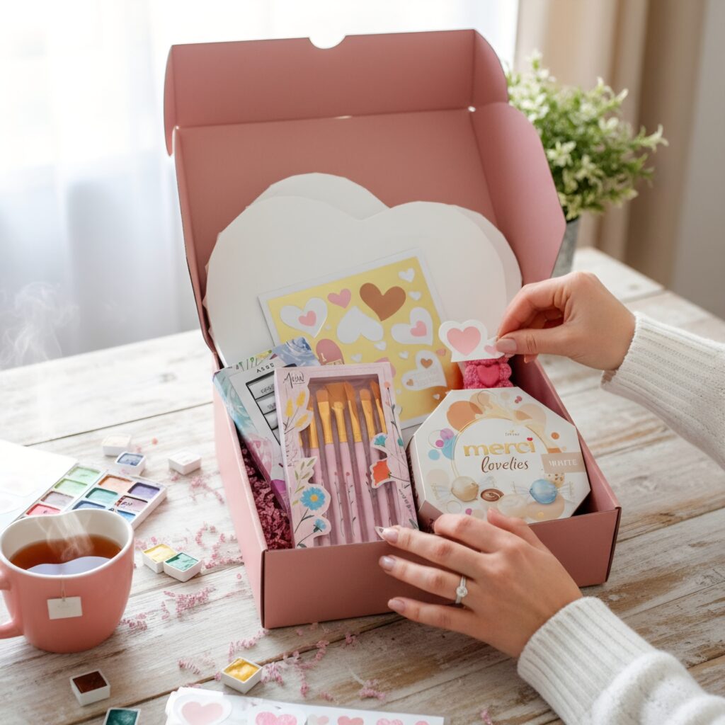 Gotowy zestaw do zorganizowania wspaniałej randki z malowaniem na płótnie