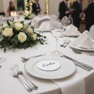 Ceramiczna podstawka z imieniem - klasyczna