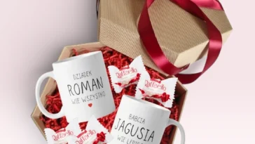 Zestaw kubków dla Bbaci i Dziadka, Prezent na Dzień Babci i Dziadka