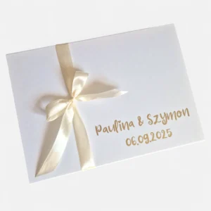 Personalizowane pudełko z Twoją dedykacją - L  białe