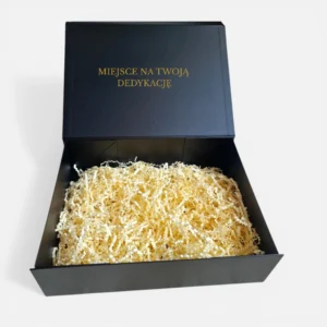 Personalizowane pudełko na urodziny rozmiar L - czarne