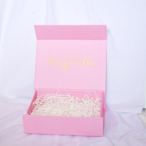 Personalizowane pudełko z Twoją dedykacją M różowe