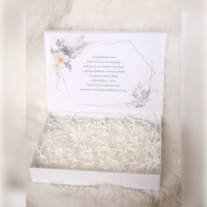 Personalizowane pudełko z Twoją dedykacją - M beżowe