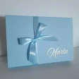 Personalizowane pudełko z Twoją dedykacją – L  niebieskie