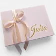 Personalizowane pudełko z Twoją dedykacją – L jasnoróżowe